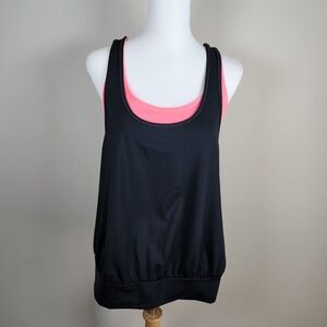 Gap Fit Tank Sports Bra Womens Medium Performance Top Yoga Gym Run Layered Shirt